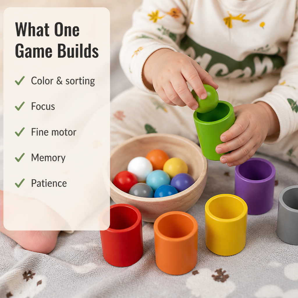 VivaCognition™ — Sort, Scoop & Match 10 Colors to Build Focus and Steady Little Hands