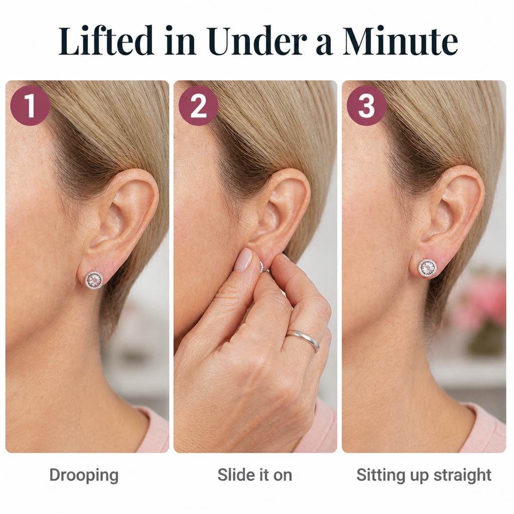 ElevAura™ — Lift Droopy Earrings Upright And Look Years Younger