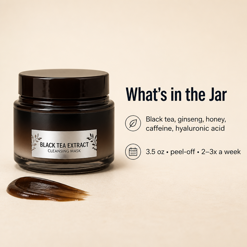 VitaLuxe™ Black Tea Mask — Lift Out Gunk & Feed Skin in One Peel | 1+1 FREE TODAY