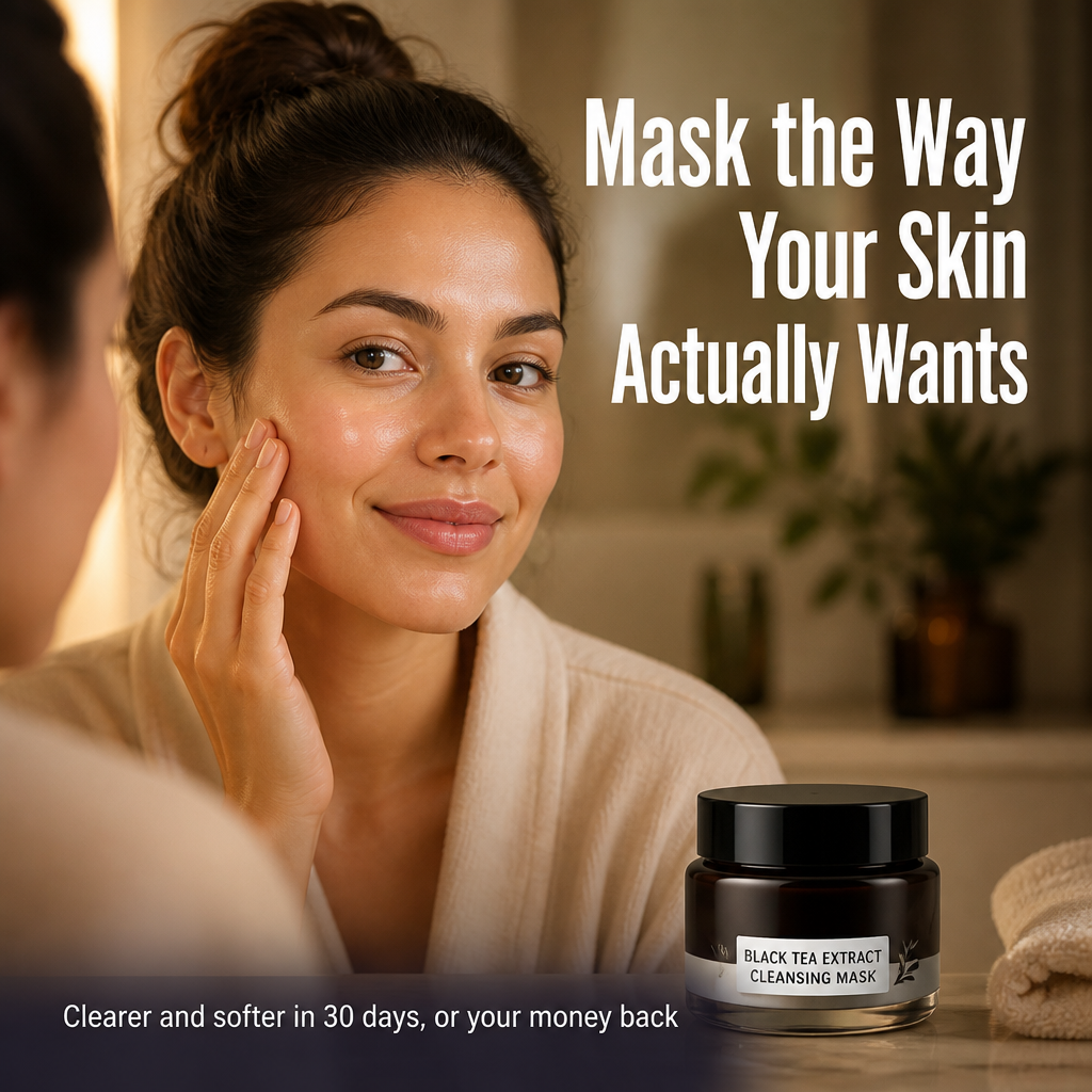 VitaLuxe™ Black Tea Mask — Lift Out Gunk & Feed Skin in One Peel | 1+1 FREE TODAY