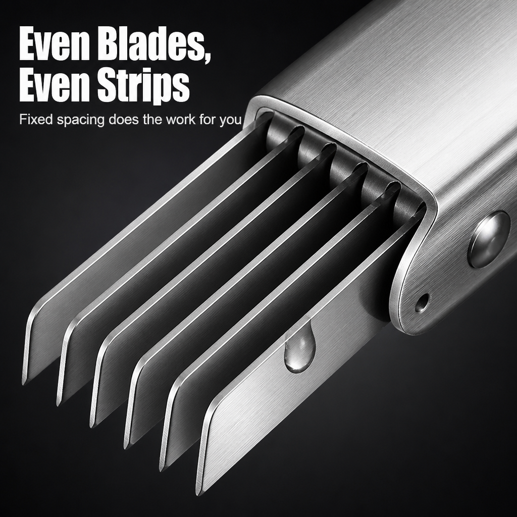 QuickSlicePro™ — Shred Scallions Paper-Thin in One Clean Stroke | 304 Steel