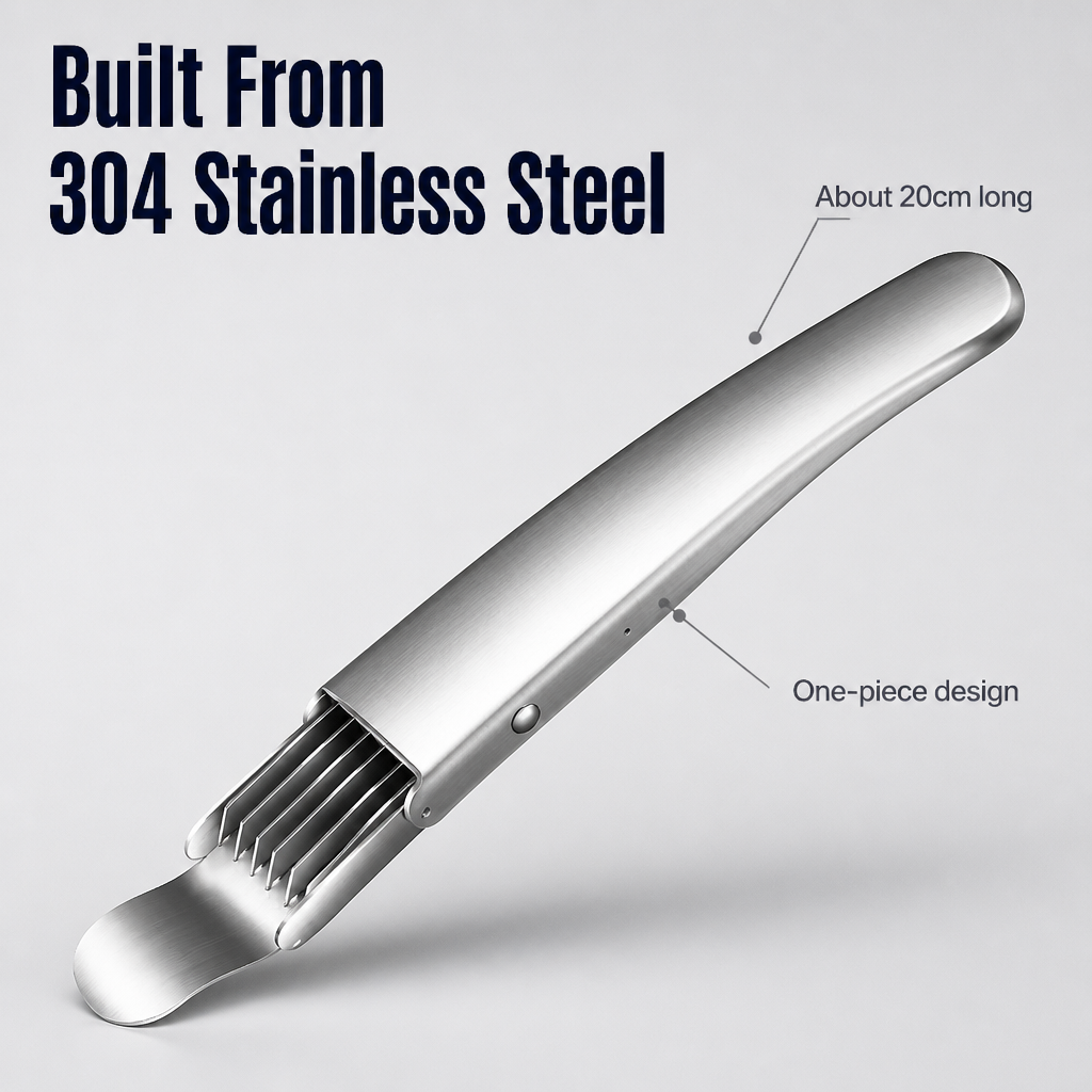 QuickSlicePro™ — Shred Scallions Paper-Thin in One Clean Stroke | 304 Steel