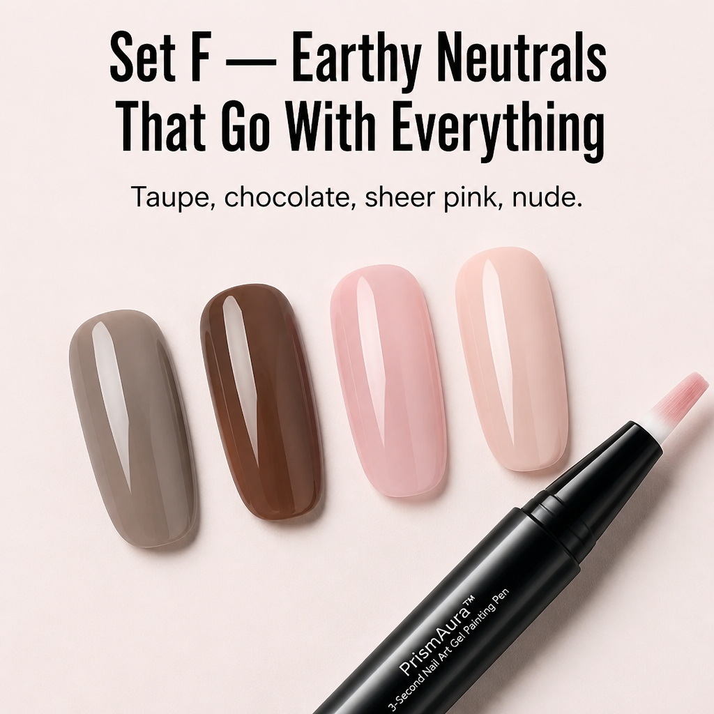 PrismAura™ Gel Pen — Twist, Paint & Air-Dry Glossy Nails Without a Lamp | 28-Shade Set