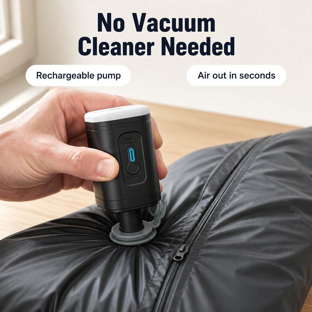 SpaceWave™ — Pack 15+ Items in Half the Space, No Vacuum Needed