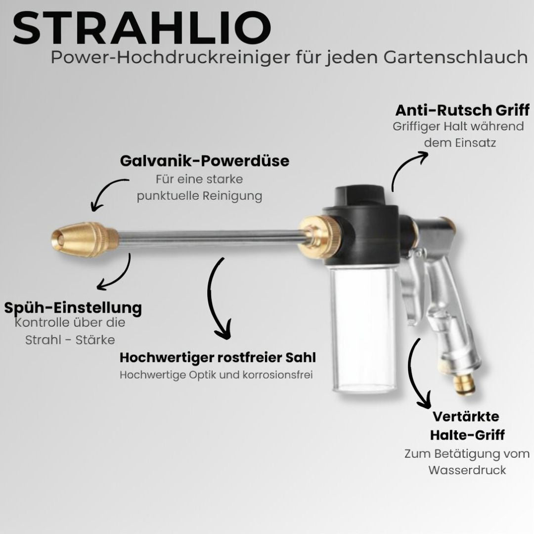 PowerJet Nozzle for Garden Hoses | High-Pressure Cleaning Tool