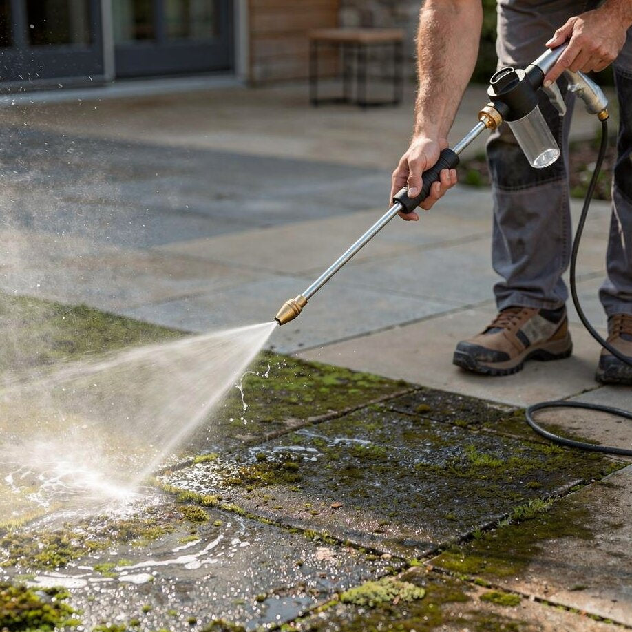 PowerJet Nozzle for Garden Hoses | High-Pressure Cleaning Tool