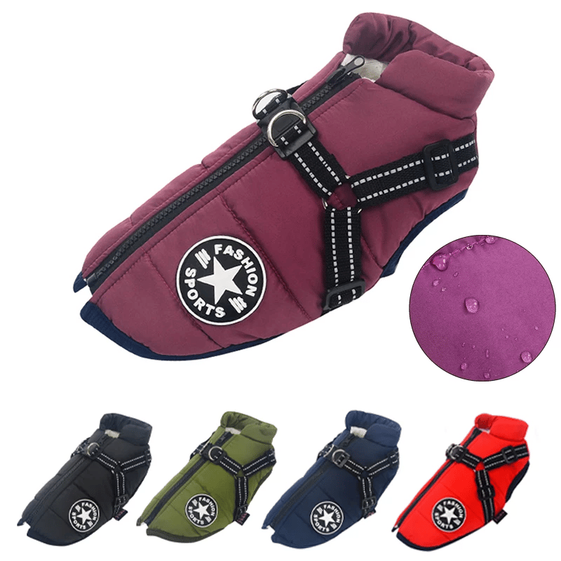 Ultimate Winter Coat for Dogs with Built-in Harness