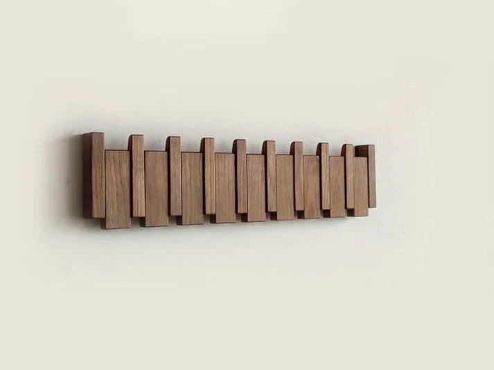 Elegant Wooden Coat Rack - Chic Entrance Organizer