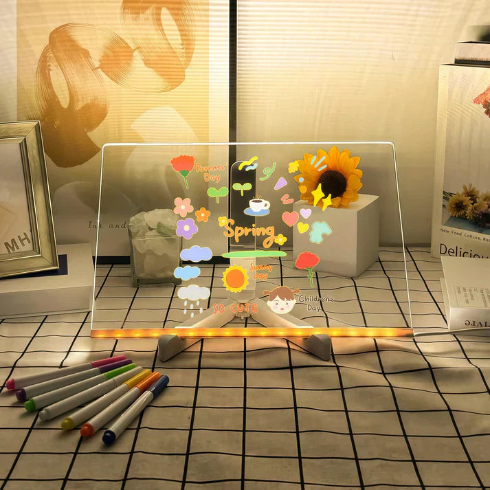 Illuminated Creativity Board | Write, Draw, and Plan