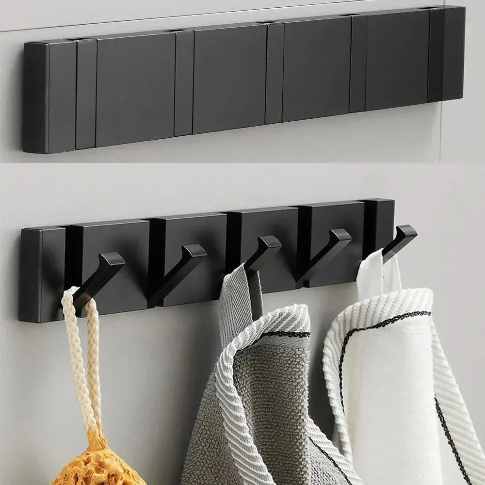 Sleek Space-Saving Wall Hook with Foldable Design