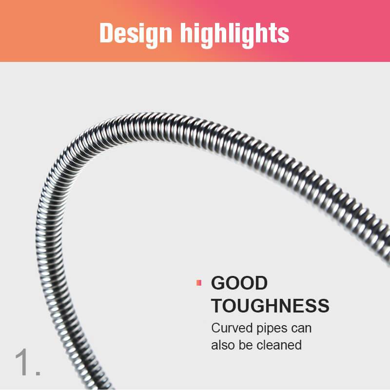 Stainless Steel Drain Cleaner Tool – Flexible Design