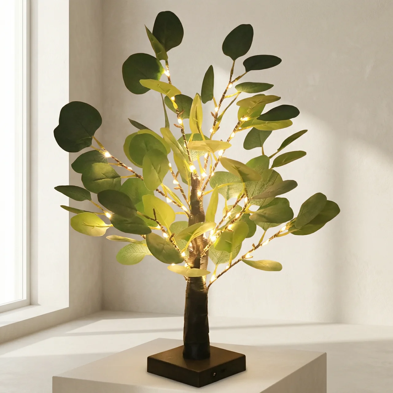 Warm Glow LED Decorative Table Light with Branch Design