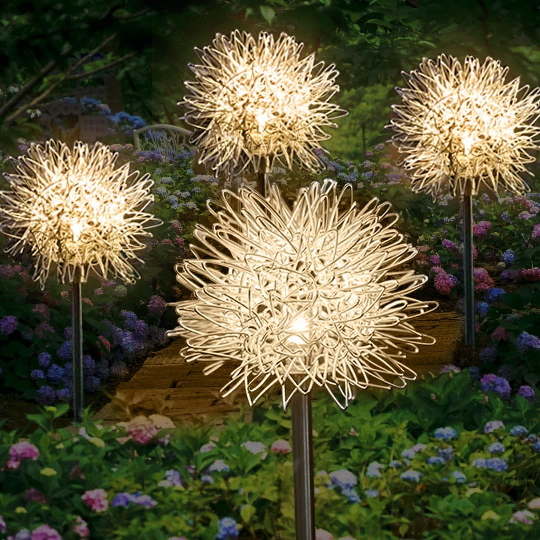 Enchanting Solar Dandelion Lights for Outdoor Ambiance