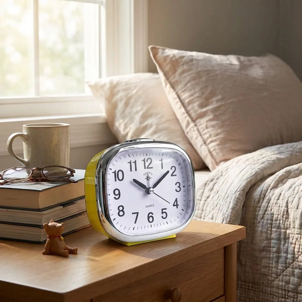 Whispering Light Alarm Clock with Snooze Feature