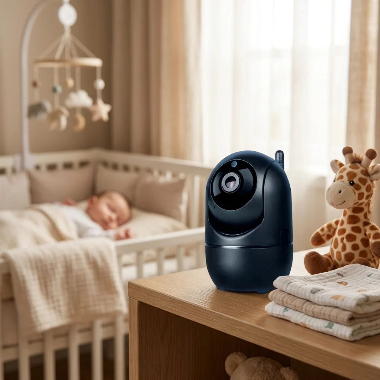 Smart Baby Monitor with Breathing Alerts and Night Vision