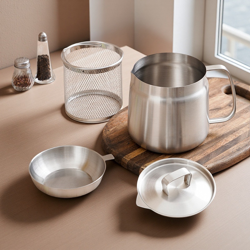 Smart Fry Pot with Built-in Oil Filter for Effortless Cooking