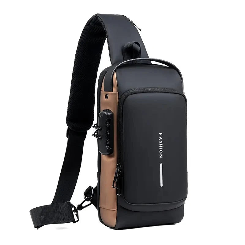 Crossbody Bag with Hidden Compartments for Theft Protection