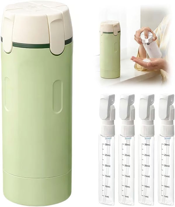 Compact Leak-Proof Dispenser Set – 4 Travel Bottles Included