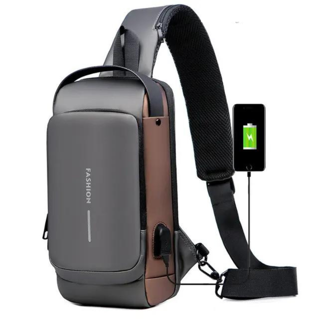 Crossbody Bag with Hidden Compartments for Theft Protection