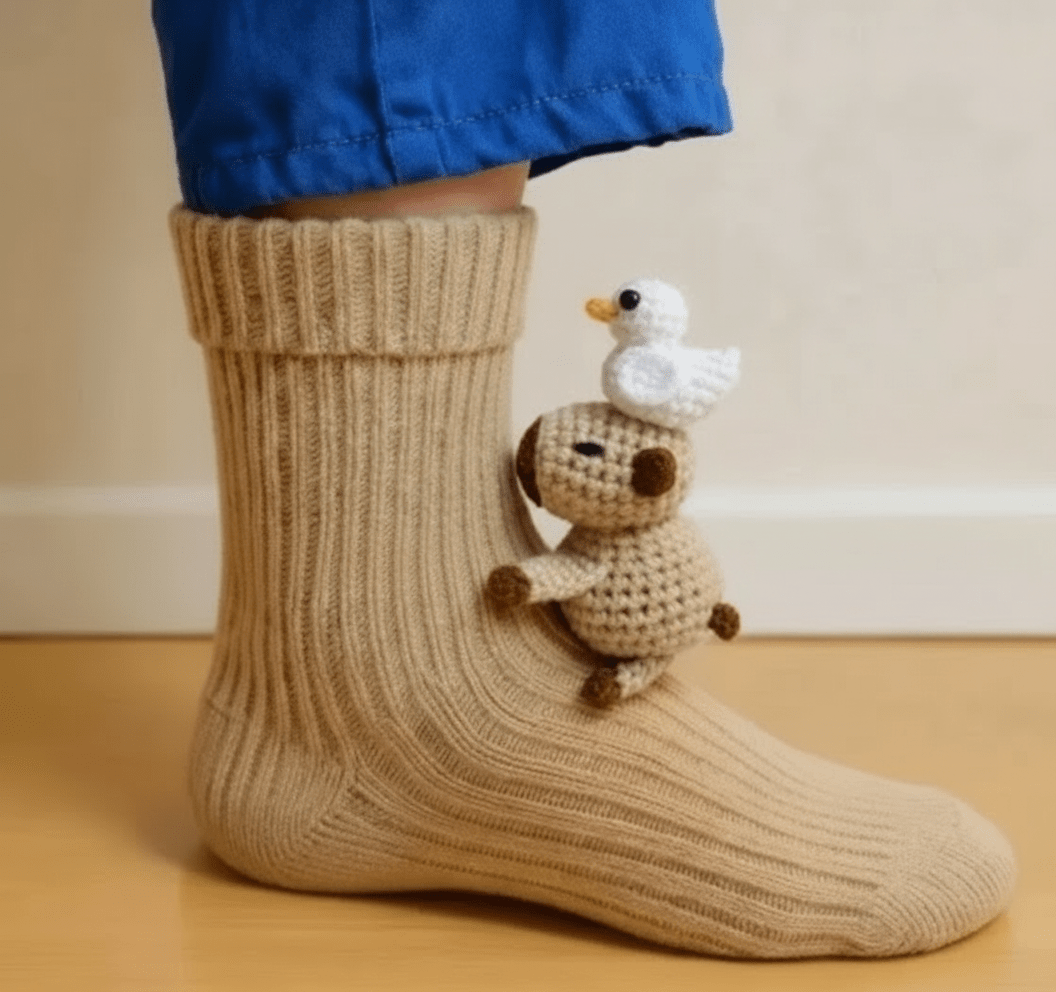 Snuggly Home Slippers with Charming 3D Animal Accents