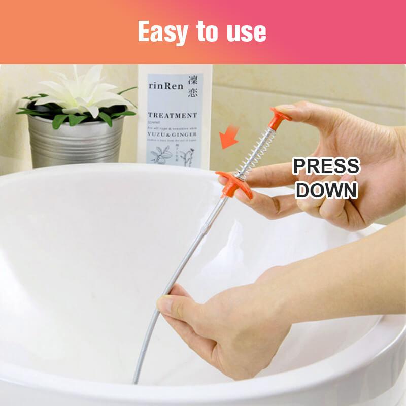 Stainless Steel Drain Cleaner Tool – Flexible Design