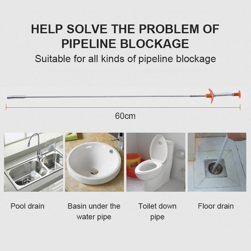 Stainless Steel Drain Cleaner Tool – Flexible Design