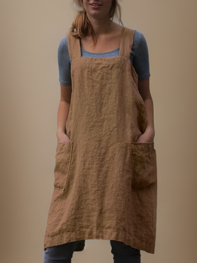Chic Utility Apron Dress for Women | Long Length