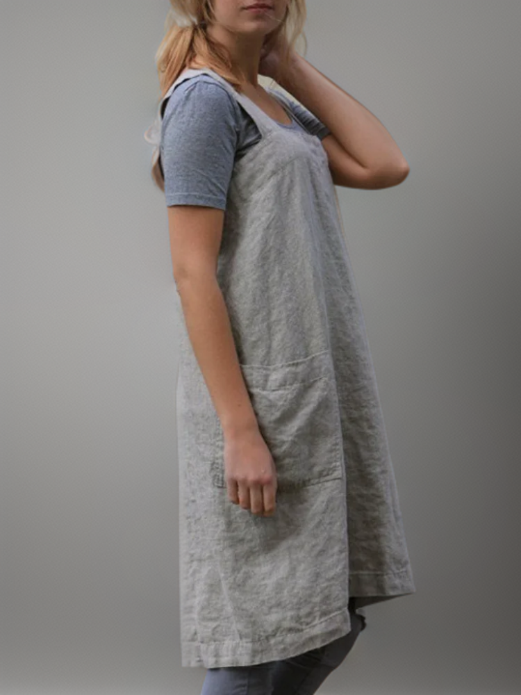 Chic Utility Apron Dress for Women | Long Length