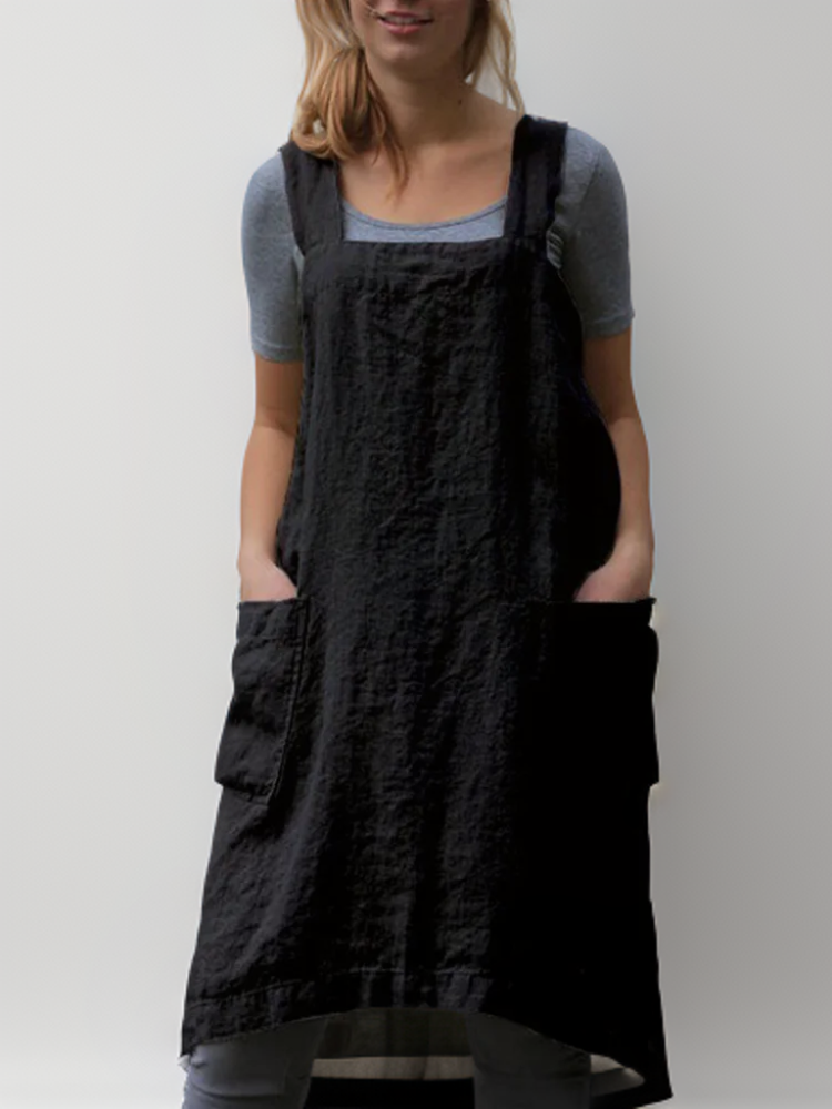 Chic Utility Apron Dress for Women | Long Length