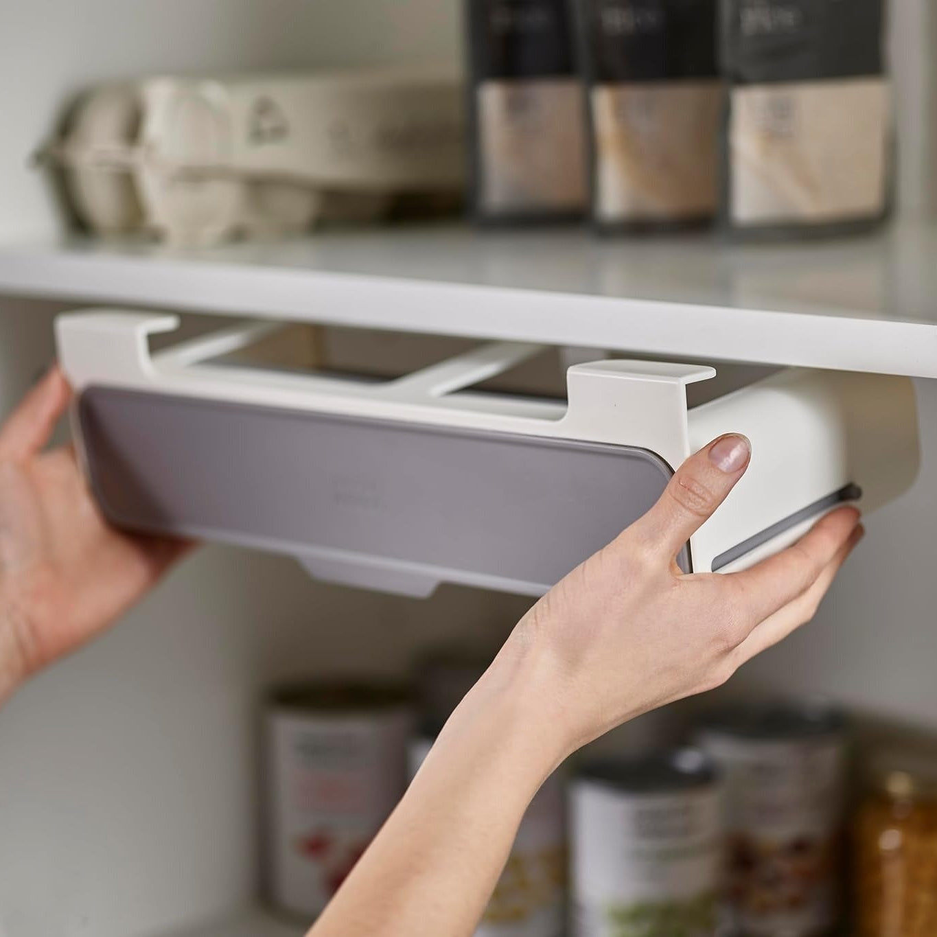 Space-Saving Pull-Out Spice Organizer for Effortless Access