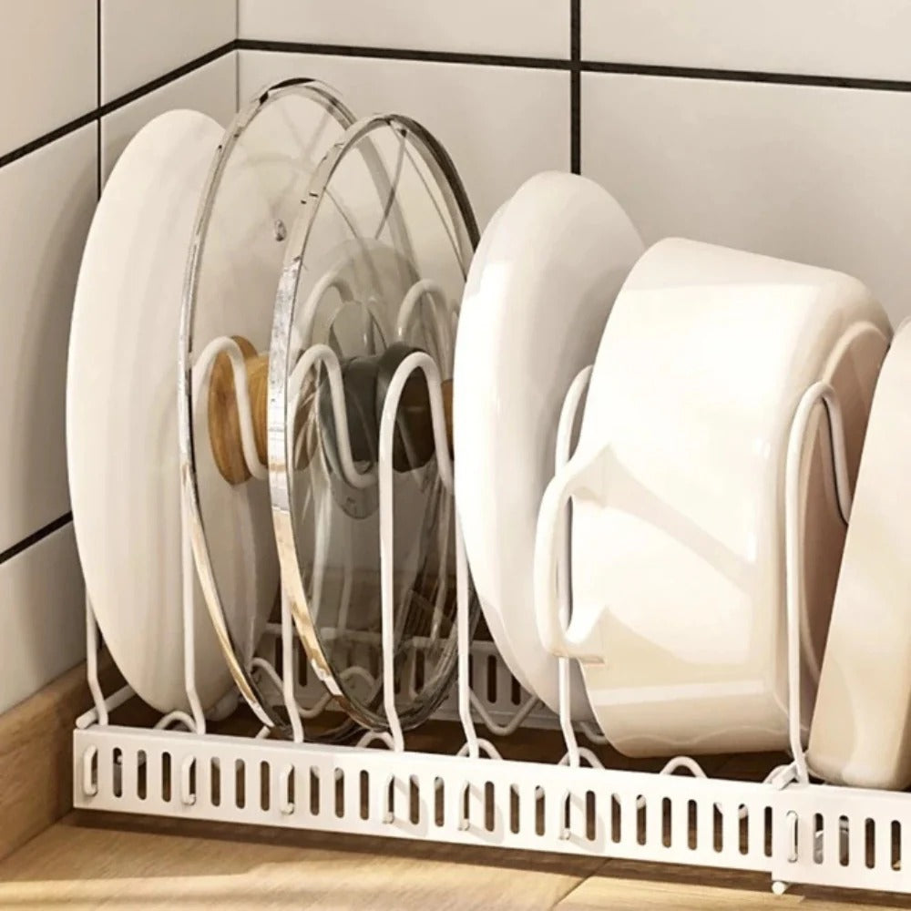 Efficient Pot Lid Holder, Space-Saving Kitchen Organizer