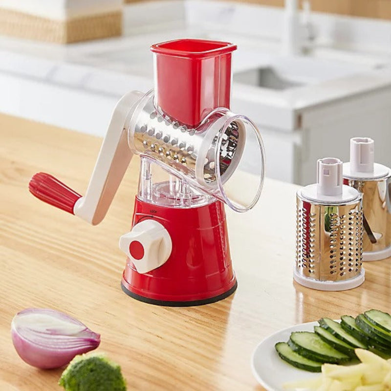 QuickPrep Pro Slicer – Effortless Drum Grater for Fast Meal Prep