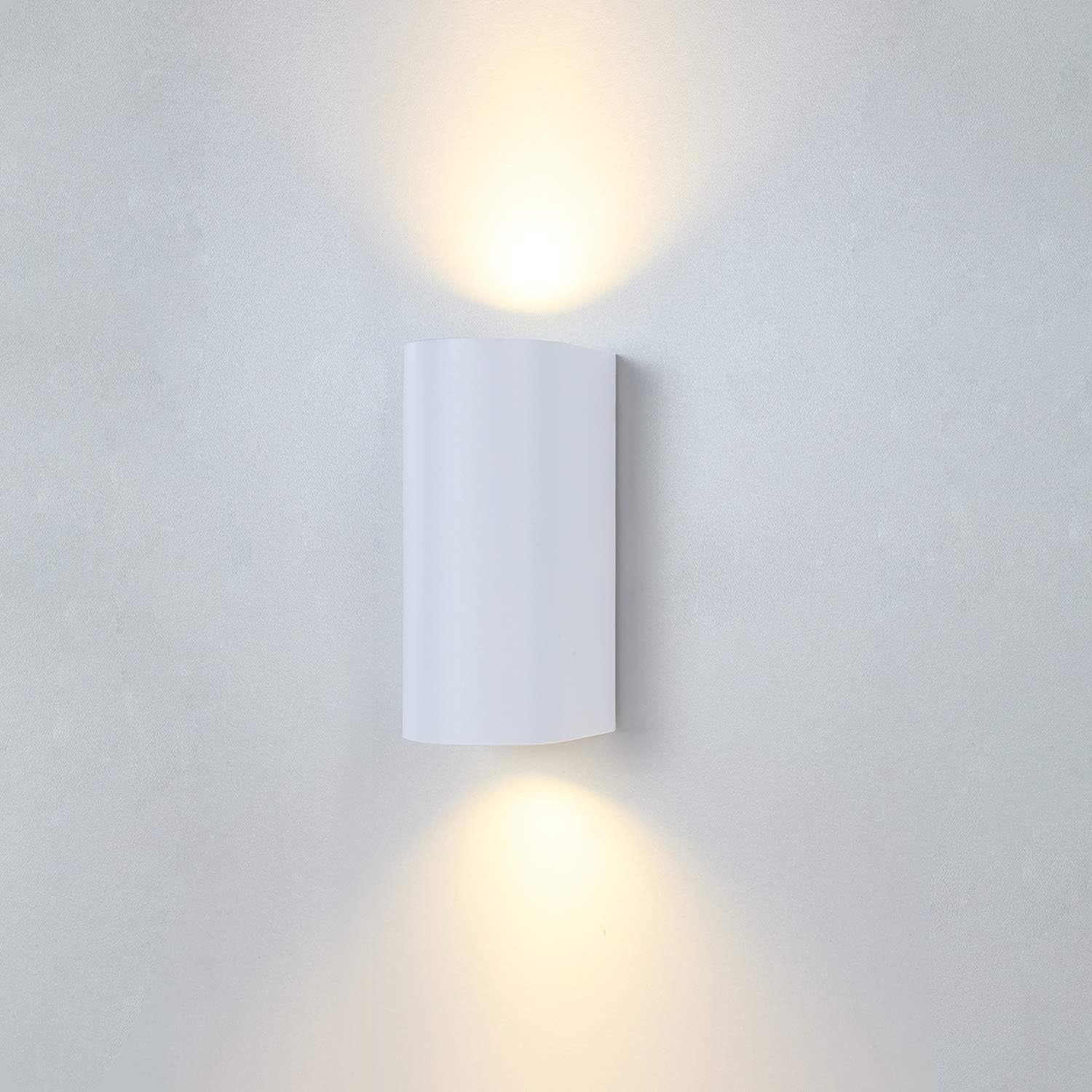 Stylish Dual-Glow Plaster Wall Fixture for Modern Interiors