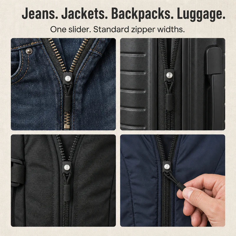 ZipSwiftFix™ — Replace Any Broken Zipper Pull in 30 Seconds Flat