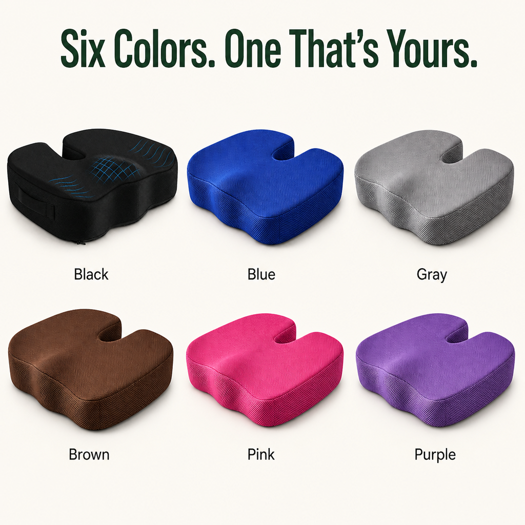 SpinaRest™ — Sit Confidently Pain-Free and Power Through Your Day