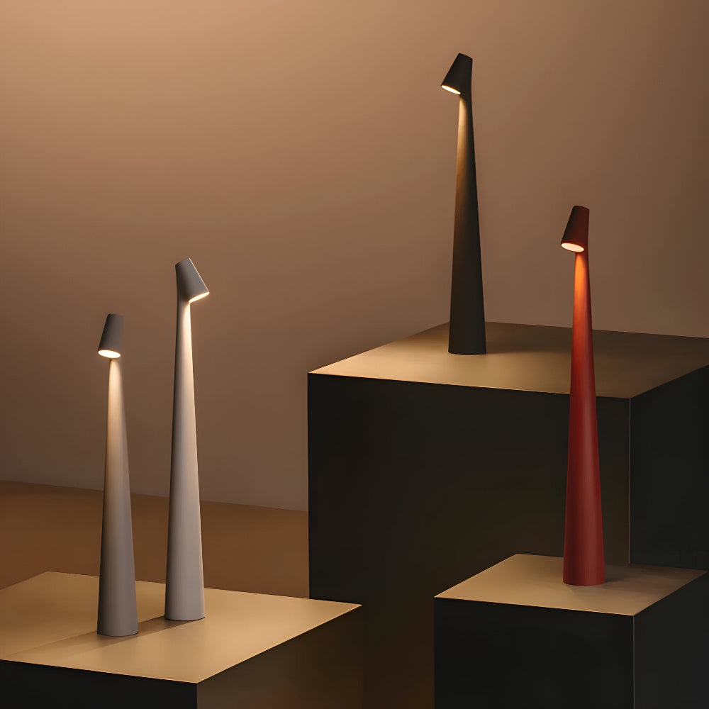 Wireless LED Table Lamp | Versatile Lighting for Home & Office | Modern Rechargeable Light | LumaGlow