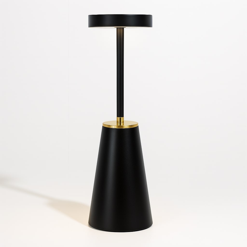 Wireless Touch-Control Table Lamp | Adjustable Brightness | Cozy Lighting for Any Space