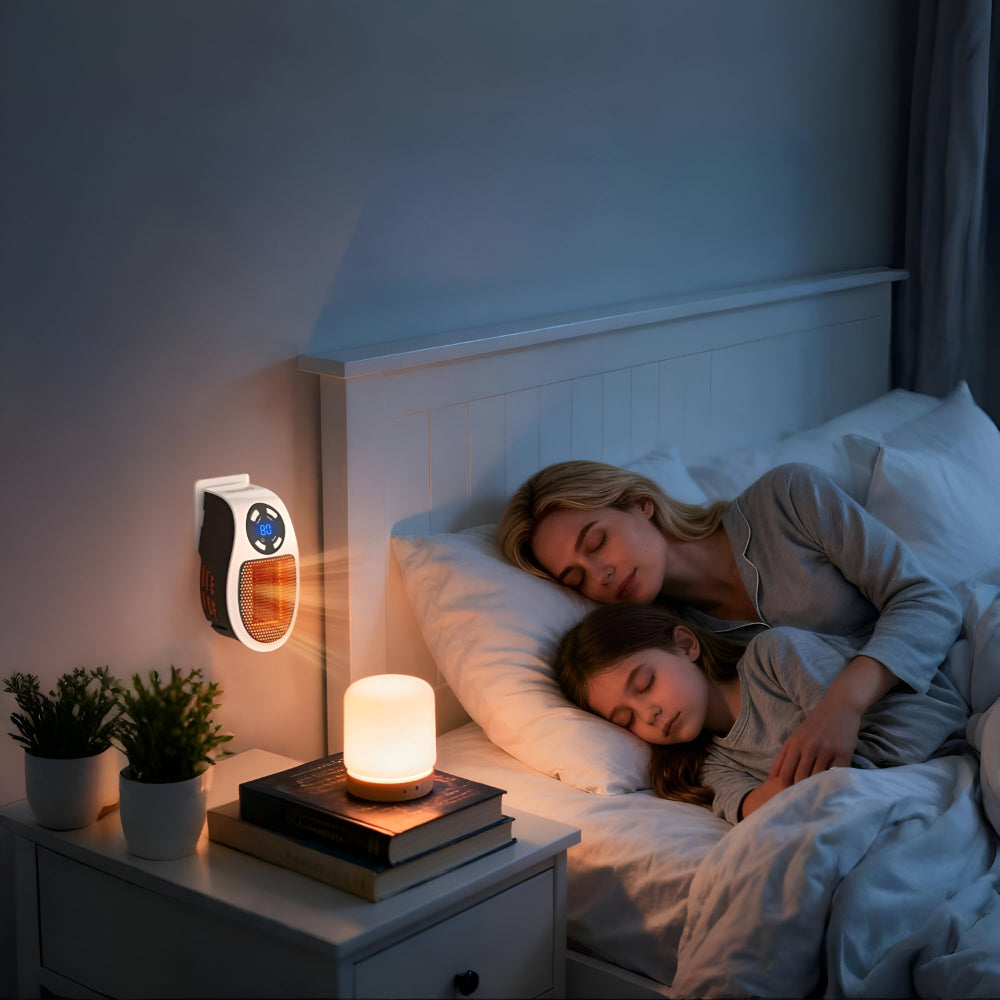 Compact Ceramic Heater | Plug-in Heating Solution | Whisper Quiet