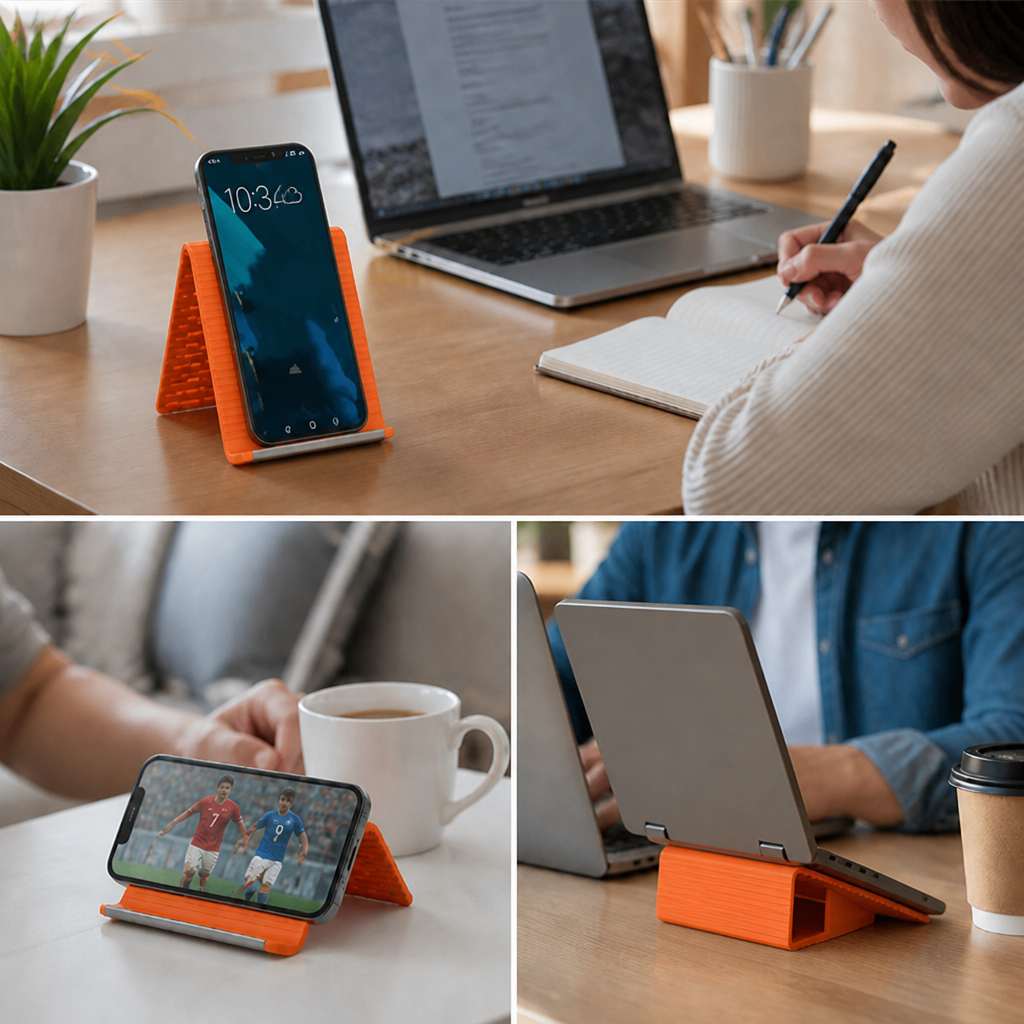 FlexiStance™ — Shape Your Device, Free Your Neck and Hands