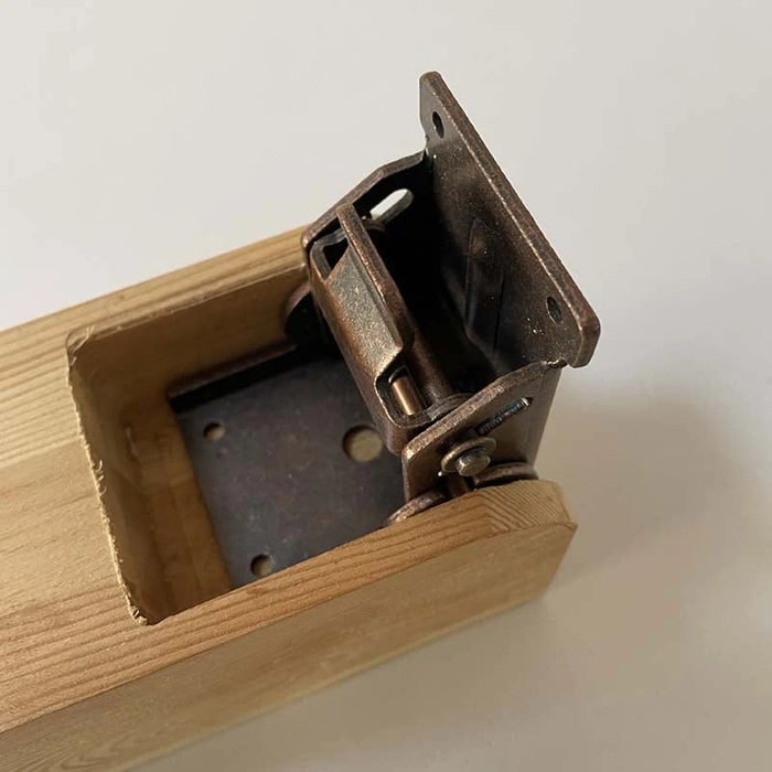 Space-Saving Steel Hinges | Foldable Bracket Set for Table & Cabinet (4 Pieces)