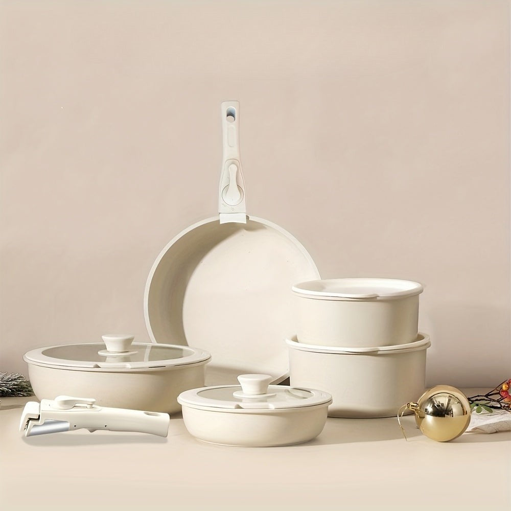Ultimate 17-Piece Induction Cookware Set with Ceramic Finish