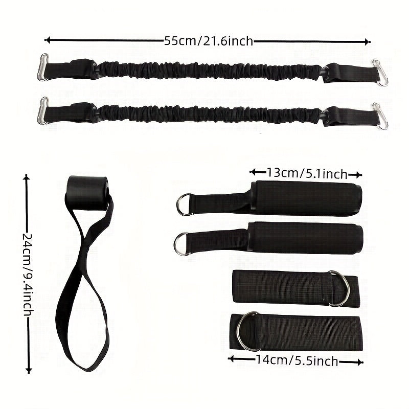 Home Strength Training Set with Push-Up Grips & Resistance Bands
