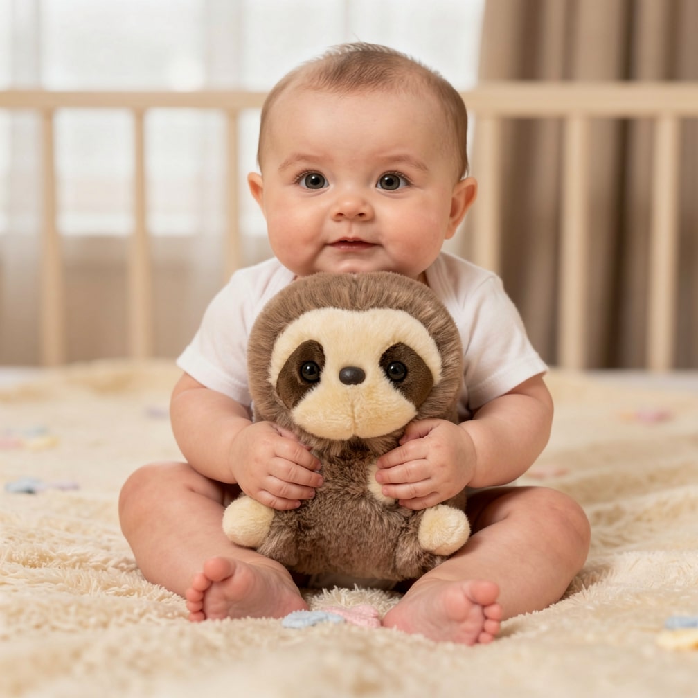 Cuddle Companion for Babies | Adorable Mini Sloth Plush Toy
