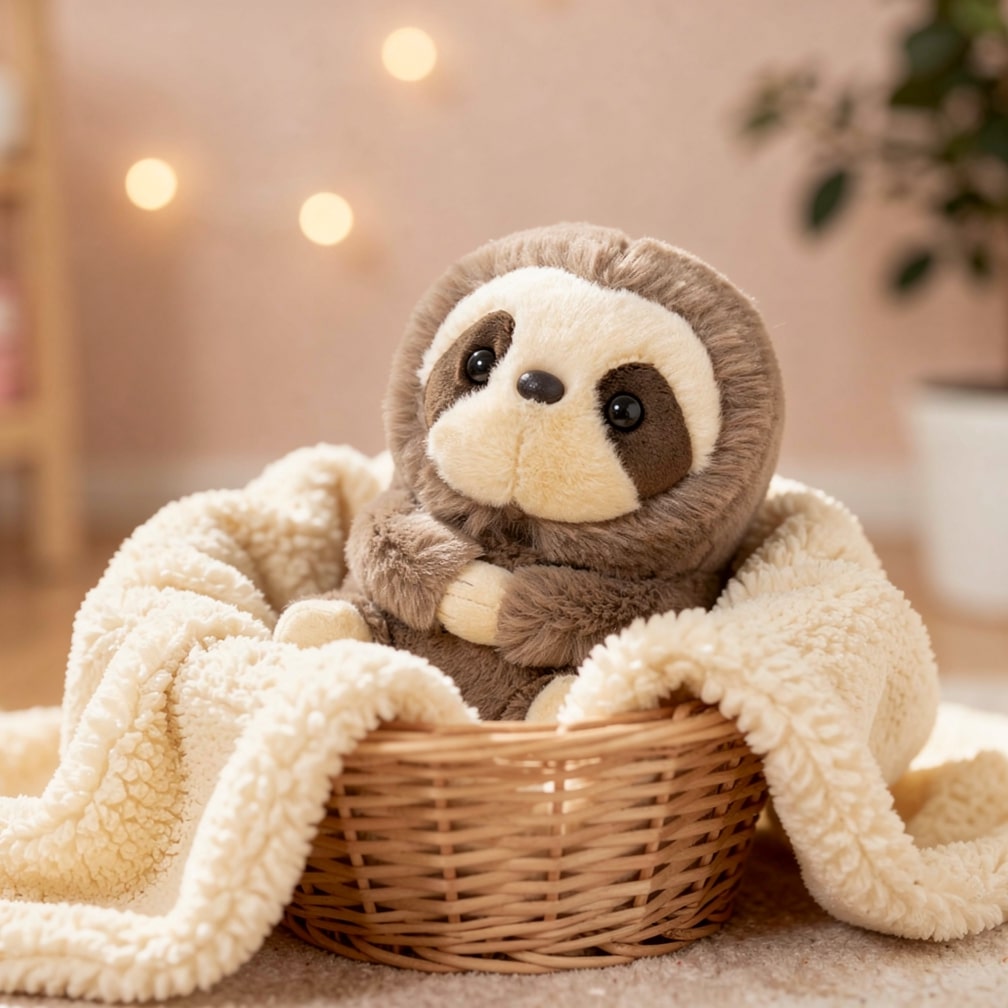 Cuddle Companion for Babies | Adorable Mini Sloth Plush Toy