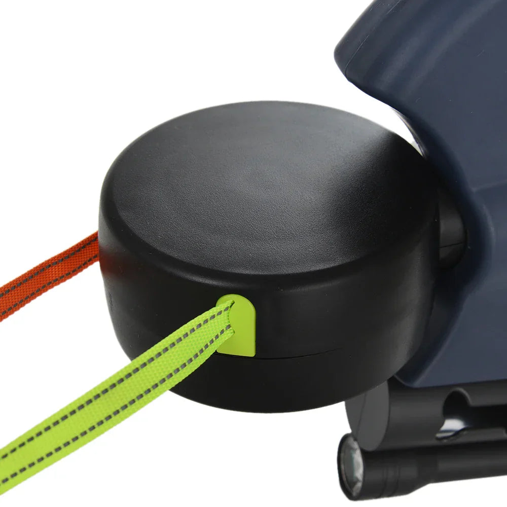 Dual Leash with Poop Bag Holder & LED Light | PetNavigator