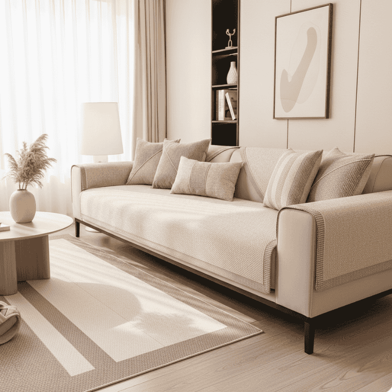 Year-Round Comfort with Our Non-Slip Cotton-Linen Sofa Cover