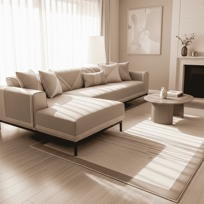 Year-Round Comfort with Our Non-Slip Cotton-Linen Sofa Cover