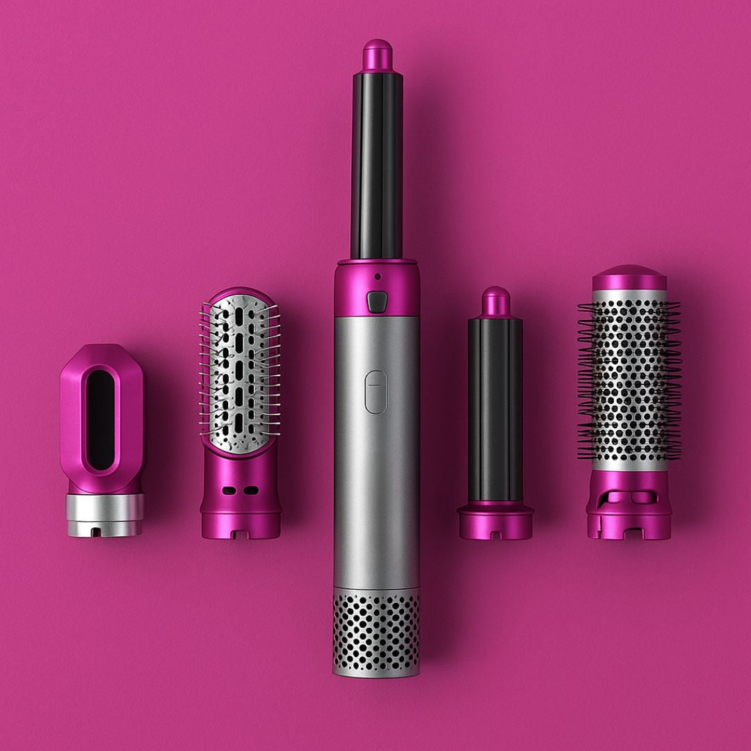 Ultimate 5-in-1 Hair Styling Tool | Curling, Straightening, and Blowing