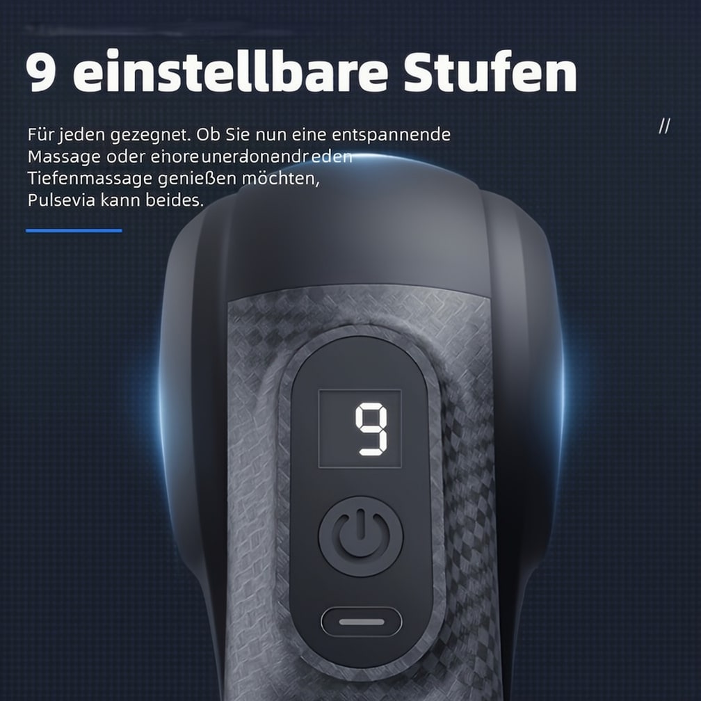 Versatile Massage Device with 9 Attachments for Total Relief