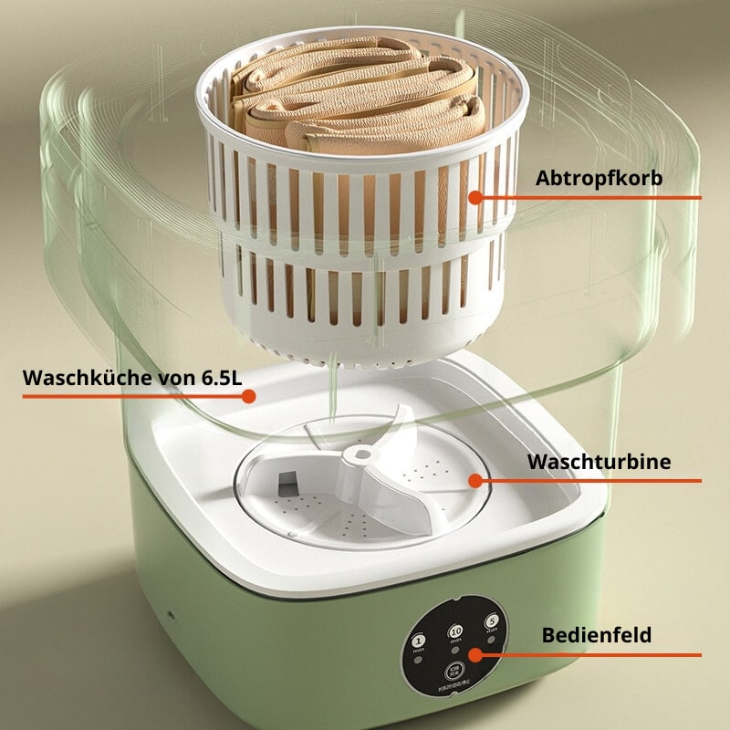 Compact Travel Washing Machine for Effortless Laundry